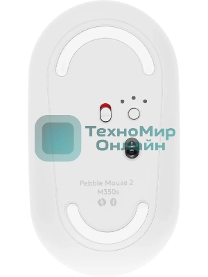 Мышь беспроводная Logitech Pebble 2 M350S белый, 4000 dpi, Bluetooth, кнопки - 3