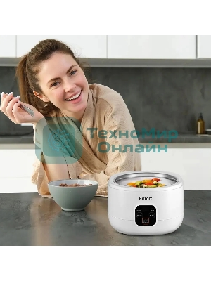 Йогуртница Kitfort КТ-6082 15Вт 1б. 1000мл упр.:электрон. белый