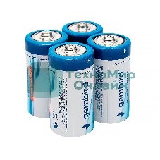 Батарейки солевые Gembird GB-R14P-4B, тип С(R14P), 4шт, коробка