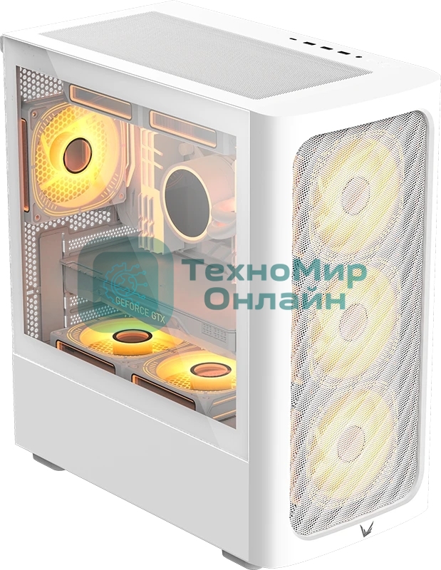 Компьютерный корпус Aerocool/Formula V Line Air Mesh G3 Plus White, MATX, Type-C*1, USB 3.0*2, FRONT 3x120мм FRGb, REAR 1x120мм FRGb