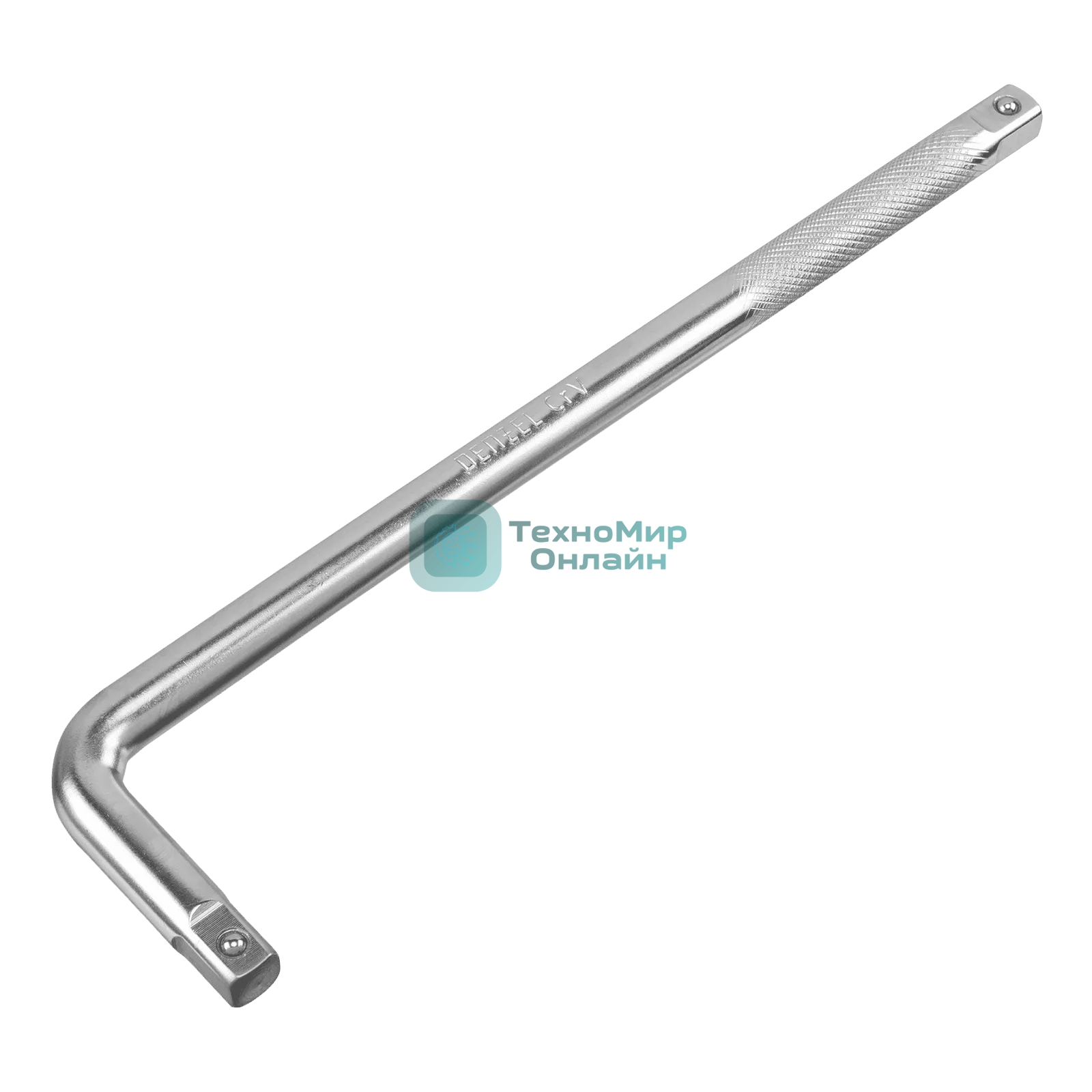 Вороток Г-образный Denzel 300x75 мм, квадрат 1/2