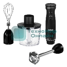 Блендер погружной BBK KBH0813 черный, 1100 Вт, плавная регулировка, турбо