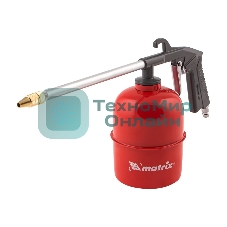 Набор пневмоинструмента Matrix, 5 предметов, быстросъемное соед., краскорасп. с нижним бачком