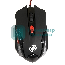 Мышь проводная Dialog Gan-Kata MGK-10U черный, 2400 dpi, USB, кнопки - 6