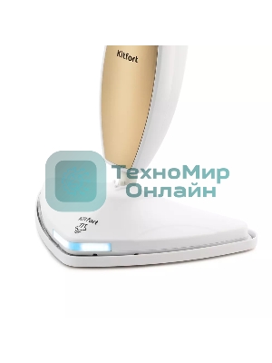 Швабра паровая Kitfort KT-1014 1300Вт золотистый/белый