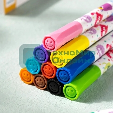 Фломастеры Deli EC155-24, пулевидный пишущий наконечник, 24 цвета, коробка с европодвесом