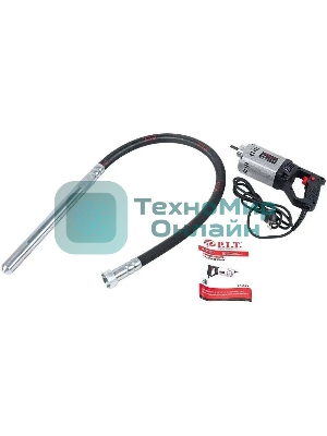 Вибратор электрический ручной для бетона P.I.T. P31035 1100 Вт, 1.5 л.с, 1300 виб/мин, длина вала 1.5 м