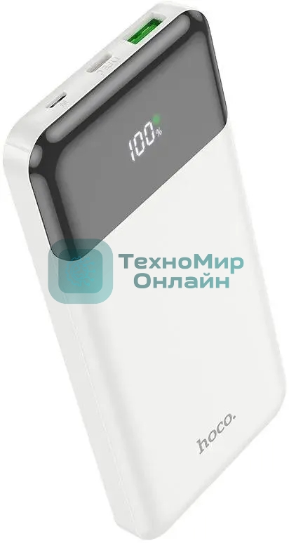 Портативный аккумулятор Hoco J102 Cool figure 10000mAh QC3.0/PD3.0 20W 3A USB-A/USB-C белый (J102 COOL FIGURE белый)