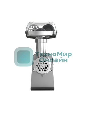 Мясорубка электрическая BQ MG2007 PREMIUM серый, 2500 Вт, 2.7 кг/мин, реверс, защита от перегрузки, насадки - 5