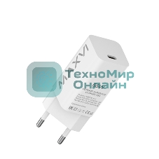 Сетевое зарядное устройство Maxvi A481GN mini 65W, USB-C, белый