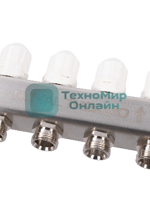 Коллектор Royal Thermo нерж. в сборе с расходомерами 1
