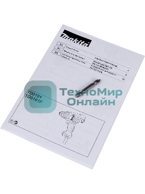 Дрель-шуруповерт сетевой Makita TD0101F, Сетевой, 230Вт, Ударный