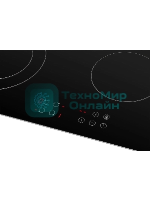 Электрическая варочная панель Weissgauff HV 640 BA, Hi-Light, независимая, черный