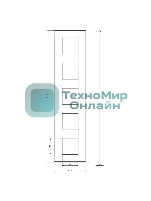 Рамка DKC (ДКС) 4400900 5 постов (10 мод.) ARTLEBEDEV Avanti 