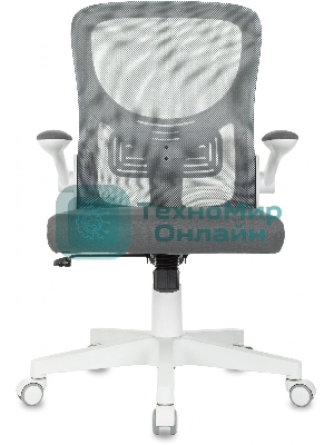 Кресло Бюрократ ASTER N-W TW-04 Neo Grey темно-серый, сетка/ткань, 120 кг, механизм качания