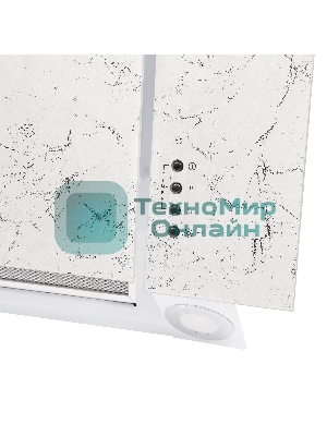 Вытяжка наклонная Gefest ВО 3603 К152 белый мрамор, 60 см, 550 куб. м/ч, 76 дБ