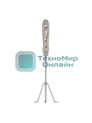 Рыхлитель трехзубый Palisad LUXE 100х345 мм, стальной, рукоятка из ясеня