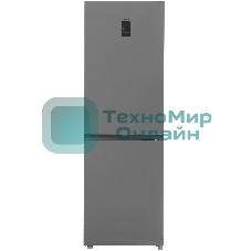 Холодильник Candy CFN6185SDC серебристый двухкамерный 191/91л морозилка снизу, No Frost