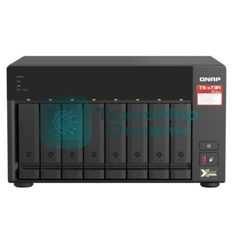 Сетевое хранилище без дисков SMB QNAP TS-873A-8G NAS, 8 trays 3,5