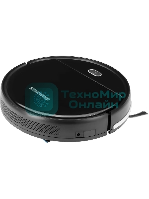 Робот-пылесос Starwind SRV3950 черный, 18 Вт, 1500 мА·ч Li-Ion, уборка влажная/сухая, пылесборник контейнер 0.2 л