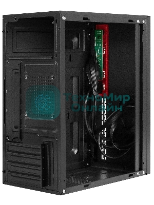 Компьютерный корпус Minitower ExeGate BAA-403-UNS450 (mATX, БП UNS450 с вент. 12см, 2*USB, HD Audio, черный)