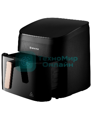 Аэрогриль Brayer BR2057 черный, 2200 Вт, 8.5 л, сенсор, 10 программ