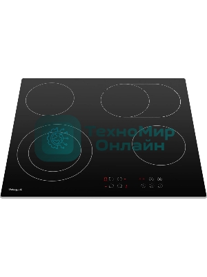 Электрическая варочная панель Weissgauff HV 640 BA, Hi-Light, независимая, черный