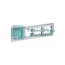 Рамка 4-местная IEK BRITE РУ-4-1-БрА (BR-M42-M-K47) металл алюминий