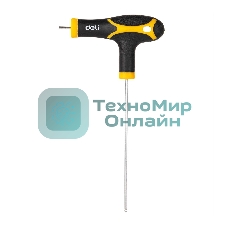 Набор шестигранных ключей с шаром Deli DL233208 8 шт. Материал: CR-V. Спецификация: 2x75 мм/2,5x75 мм/3x100 мм/4x100 мм/5x150 мм/6x150 мм/8x200 мм/10x200 мм Удобная рукоять.