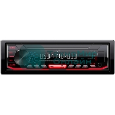 Автомагнитола JVC KD-X152M, 1 DIN, USB Type-A, AUX, съёмная панель