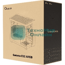 Корпус Ocypus Gamma C52 BK ARGB, Mini-Tower, чёрный, 3 x 120 мм