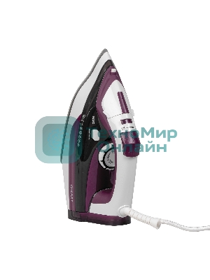 Утюг Galaxy Line GL 6108 бордовый/белый, 2400 Вт, 50 г/мин, 230 г/мин, 500 мл