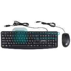 Комплект клавиатура+мышь Oklick S603 проводной, USB, 1200 DPI, чёрный