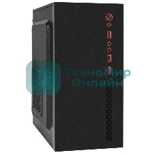 Компьютерный корпус Minitower ExeGate BAA-403-UNS450 (mATX, БП UNS450 с вент. 12см, 2*USB, HD Audio, черный)