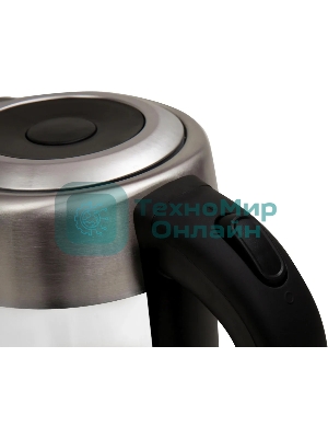 Чайник электрический Oasis K-7GS стальной+черный 1,7л. 2200Вт