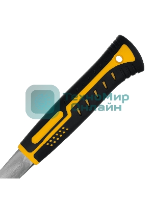 Молоток-гвоздодер Denzel 350 г, цельнометаллический, двухкомпонентная рукоятка