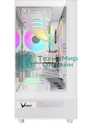 Компьютерный корпус AeroCool/Formula Crystal Z8 COSMIC белый без БП ATX 3x120мм 5x140мм 1xUSB 2.0 1xUSB 3.0 1xUSB3.1 audio bott PSU