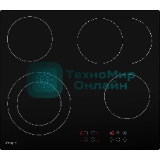 Электрическая варочная панель Weissgauff HV 640 BA, Hi-Light, независимая, черный