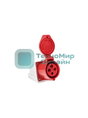 Розетка стационарная наружная EKF ps-114-16-380 16А 380В 3P+РЕ IP44 (114)