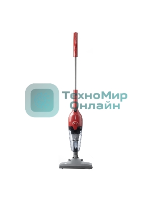 Пылесос вертикальный Centek CT-2565 красный, питание от сети, 200 Вт, уборка сухая, пылесборник 1.2 л