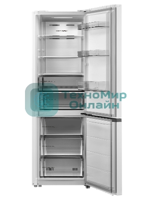 Холодильник Midea MDRB519MGE01ID белый двухкамерный 263/123л морозилка снизу, No Frost