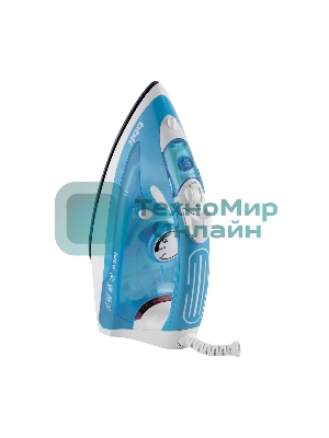 Утюг BBK ISE-2400 бирюзовый/белый, 2400 Вт, 35 г/мин, 140 г/мин, 280 мл