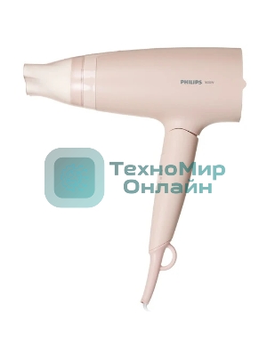 Набор для укладки волос Фен Philips BHP398/00 розовый, 1600 Вт, компактный + выпрямитель