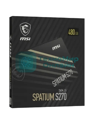 Накопитель SSD MSI SPATIUM S270, 480Gb, 2.5