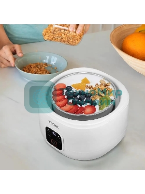 Йогуртница Kitfort КТ-6082 15Вт 1б. 1000мл упр.:электрон. белый