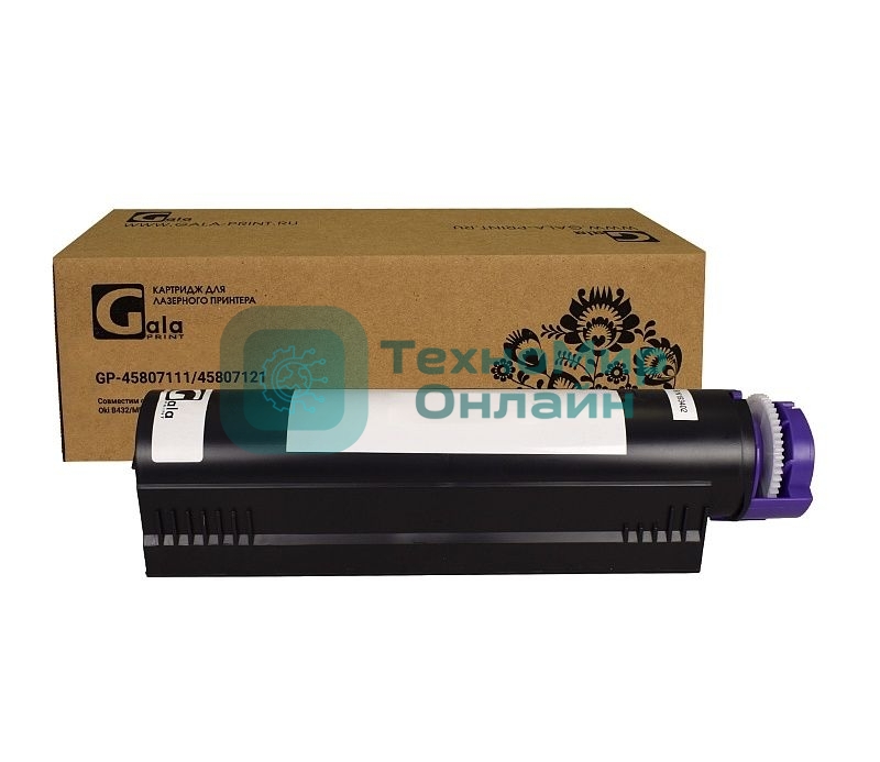Картридж GalaPrint GP-45807111/45807121 черный (12000 стр.) для Oki B432/MB492/B512/MB562