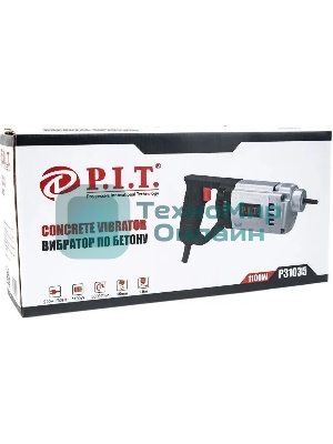 Вибратор электрический ручной для бетона P.I.T. P31035 1100 Вт, 1.5 л.с, 1300 виб/мин, длина вала 1.5 м