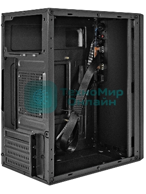 Компьютерный корпус Minitower ExeGate BAA-308UC-UNS400 (mATX, БП UNS400 с вент. 12см, 1хUSB/1хUSB 3.0/1хTypeC, HD Audio, черный)