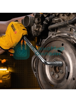 Вороток Г-образный Denzel 300x75 мм, квадрат 1/2