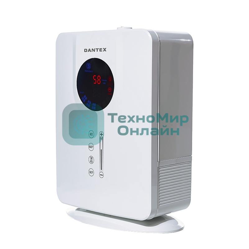Увлажнитель воздуха Dantex D-H50UG белый, 25 Вт, 5 л, ультразвуковой, ионизация